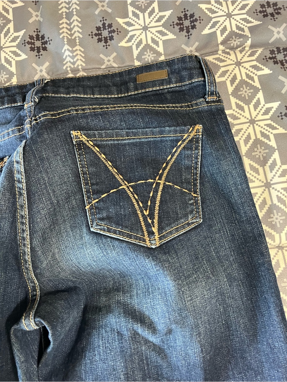 Kut from the Kloth Dark Blue Straight Leg Jeans - Picture 5 of 9